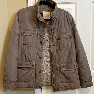 Altar'd State Men's Quilted Gray Jacket